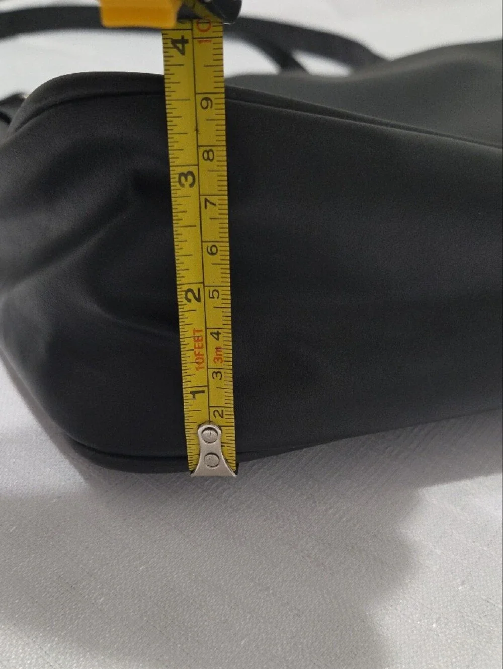 Unlisted by Kenneth Cole Black Leather Messenger Bag